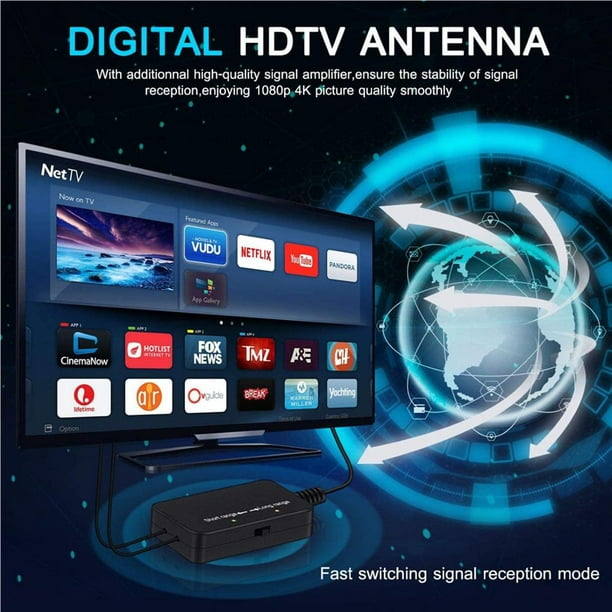 Antena aérea para TV HD, giratoria 360° con control, Volteck, Antenas  Aéreas, 48115