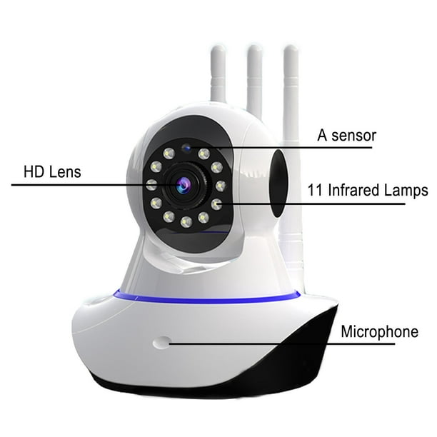 Cámara IP 5G WIFI 390 ojos 1080P Visión nocturna interior al aire libre HD  PTZ Cámara de seguridad Intercomunicador de voz en tiempo real Cámara  inalámbrica AI Detección humana – Los mejores