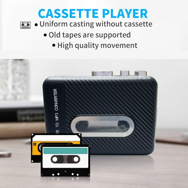 Reproductor de cassette USB Reproductor de conversión de cinta portátil  Cinta a formato MP Eccomum Convertidor