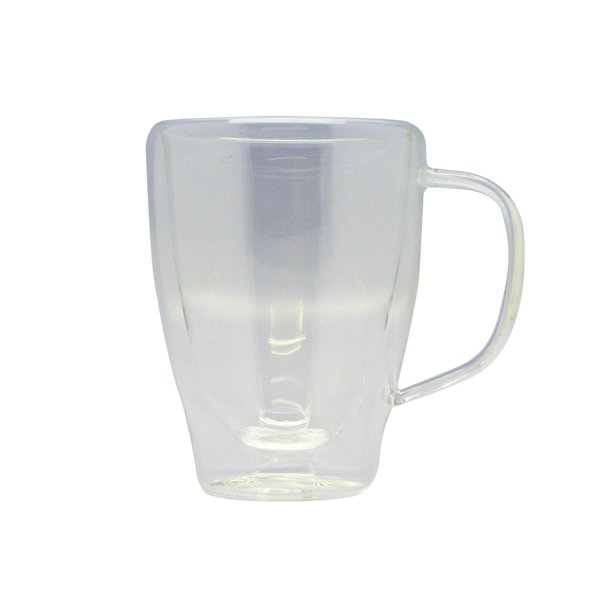 1 Pza) Taza De Vidrio Doble Pared.