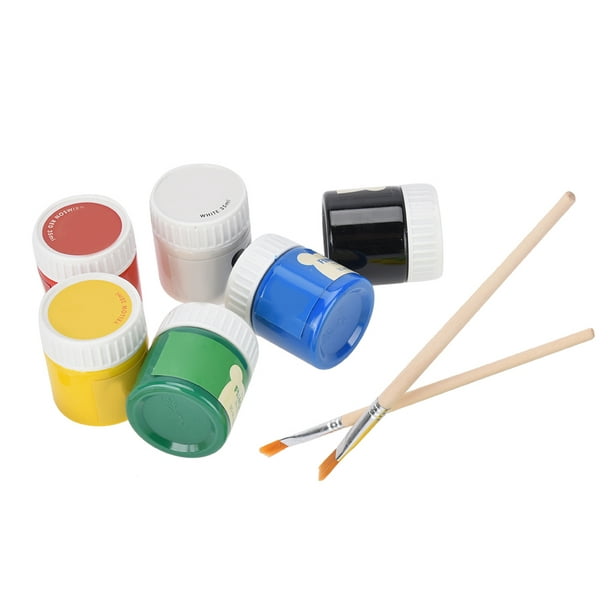 Emraw Pintura de dedos lavable de varios colores, no tóxica y fácil de  quitar, herramienta de manualidades de 1.4 fl oz, paquete de 2 (8  piezas/juego)