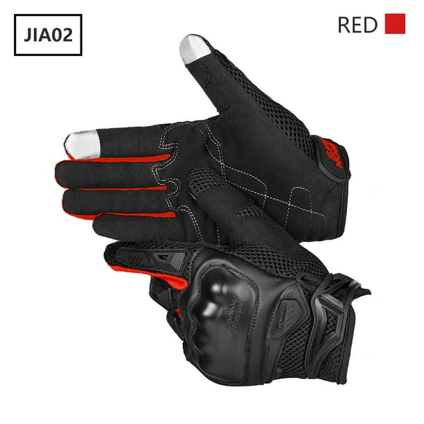 Guantes de moto de verano de IRON JIA'S para hombre, guantes transpirables  con pantalla táctil para Tan Jianjun unisex