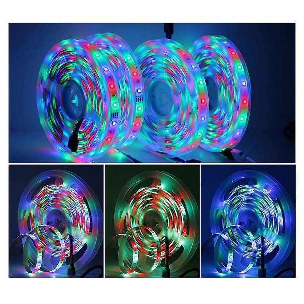 ROLLOS DE 5 METROS TIRA LED NEON RGB CON CONTROL IR