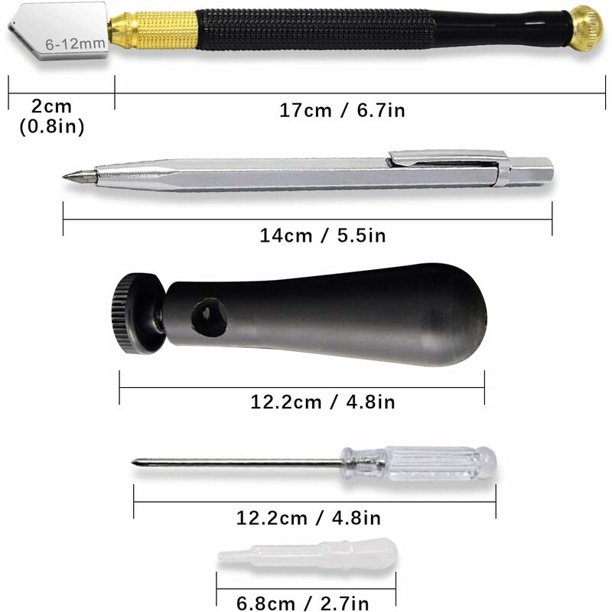 Cortador de vidrio de 2 mm a 20 mm, herramienta de corte de vidrio