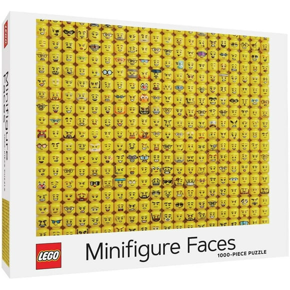 lego minifigura faces 1000 piece rompecabezas chronicle books chronicle books