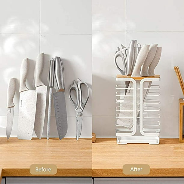 Organizador de platos Soporte para utensilios de cocina de acero inoxidable  (1) Ndcxsfigh Nuevos Originales