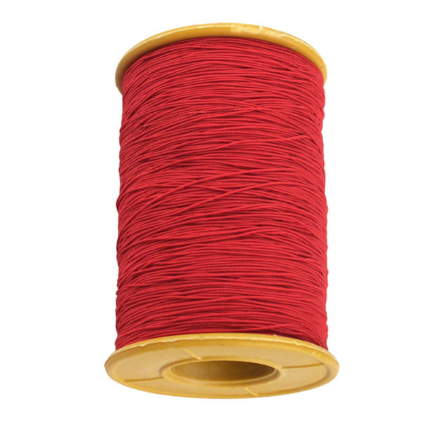 Ropa de punto de cuerda elástica de bricolaje, correa de costura,  accesorios, herramientas, fabricación a mano, 450M, cuerda de goma de banda  elástica Rojo Baoblaze Cuerda elastica