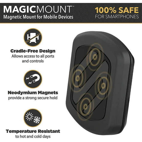 scosche magcd2 ranura para cd magnético magicmount soporte para teléfono para coche negro scosche scosche