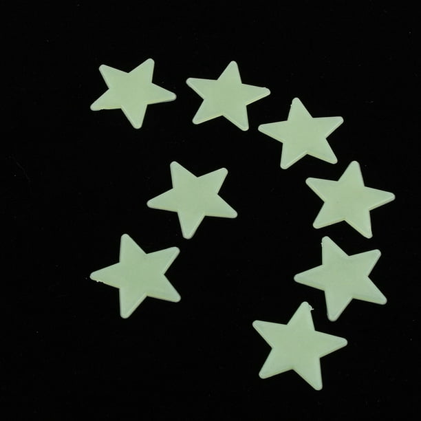 2 hojas – Pegatinas de estrellas brillantes.