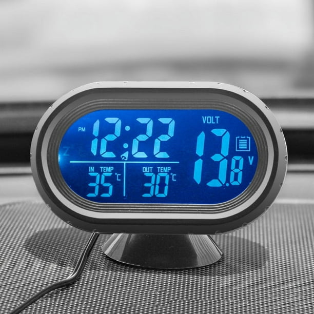 Reloj Digital Inteligente Multifuncional Para Coche, Voltmetro