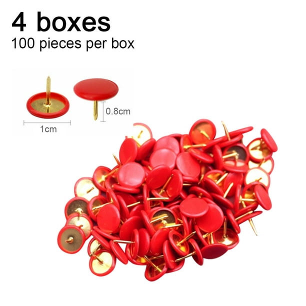 Chinchetas de colores 400 uds, chinchetas redondas de plástico de