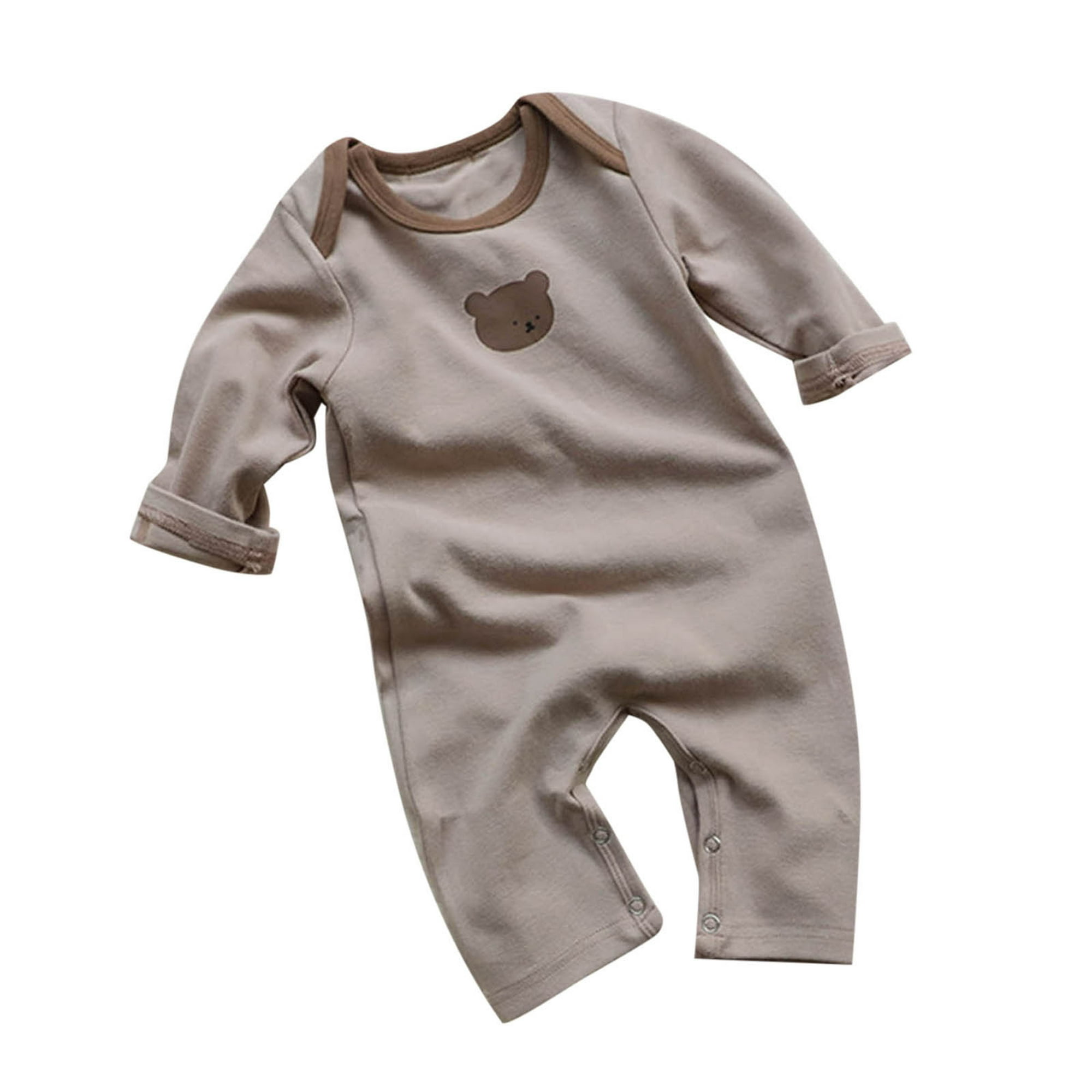 Gibobby Mamelucos para bebe niño polar con capucha sólido de manga larga  para bebés recién nacidos, niños y niñas, ropa para niños recién  nacidos(Caqui, 0-3 Meses)