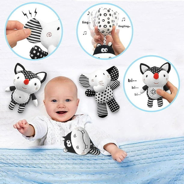 Juguetes musicales para bebés, lindos juguetes de zorro para recién  nacidos, para bebés de 0, 3, 6, 9, 12 meses, juguete para bebés para niñas  y