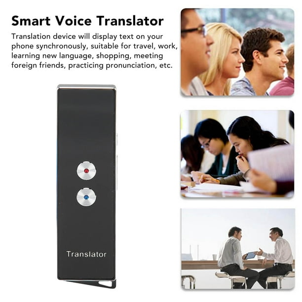 Dispositivo Traductor 50 Portátil de 74 Idiomas 70 Acentos en Tiempo Real  con una Tasa de Precisión del 99% Traductor de Voz Inteligente para Viajes  Trabajo