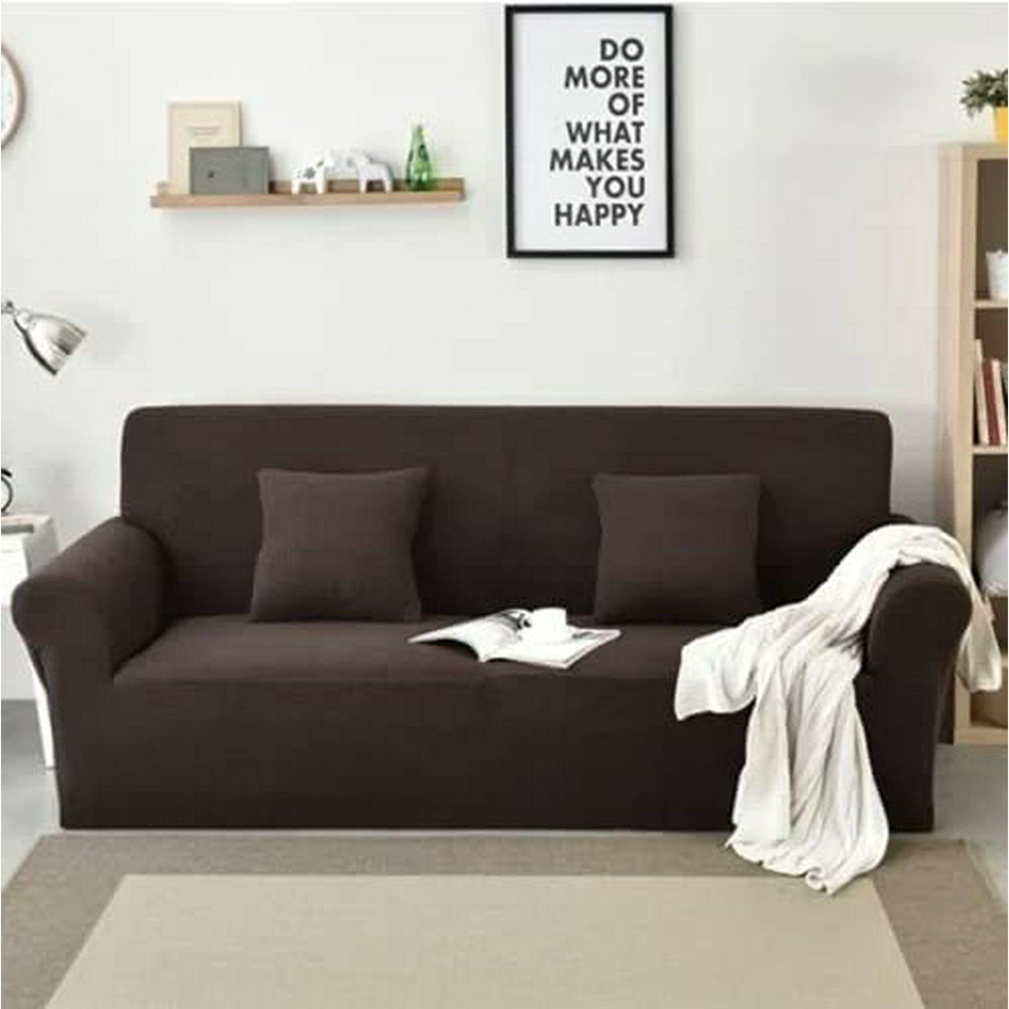 De Color sólido funda sofa suave desmontable funda sofa elastica