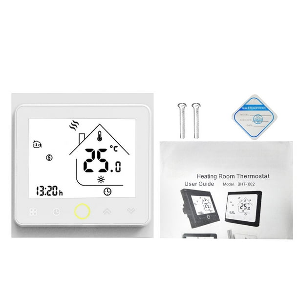 Termostato inteligente Termostato inteligente Controlador de temperatura  Intellight 5A Termostatos de caldera de agua / gas para el hogar Sin Wi-Fi  - Blanco Romacci Termostato inteligente
