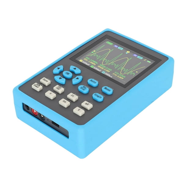 ADS5012h Osciloscopio portátil digital portátil de mano, mini kit de  osciloscopio de almacenamiento con ancho de banda de 100 MHz, frecuencia de