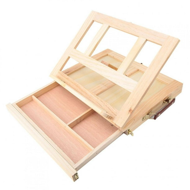 Comprar Mini caballete de arte de madera portátil, soporte de mesa de  ángulo ajustable, caballete de pintura, soporte de exhibición, arte