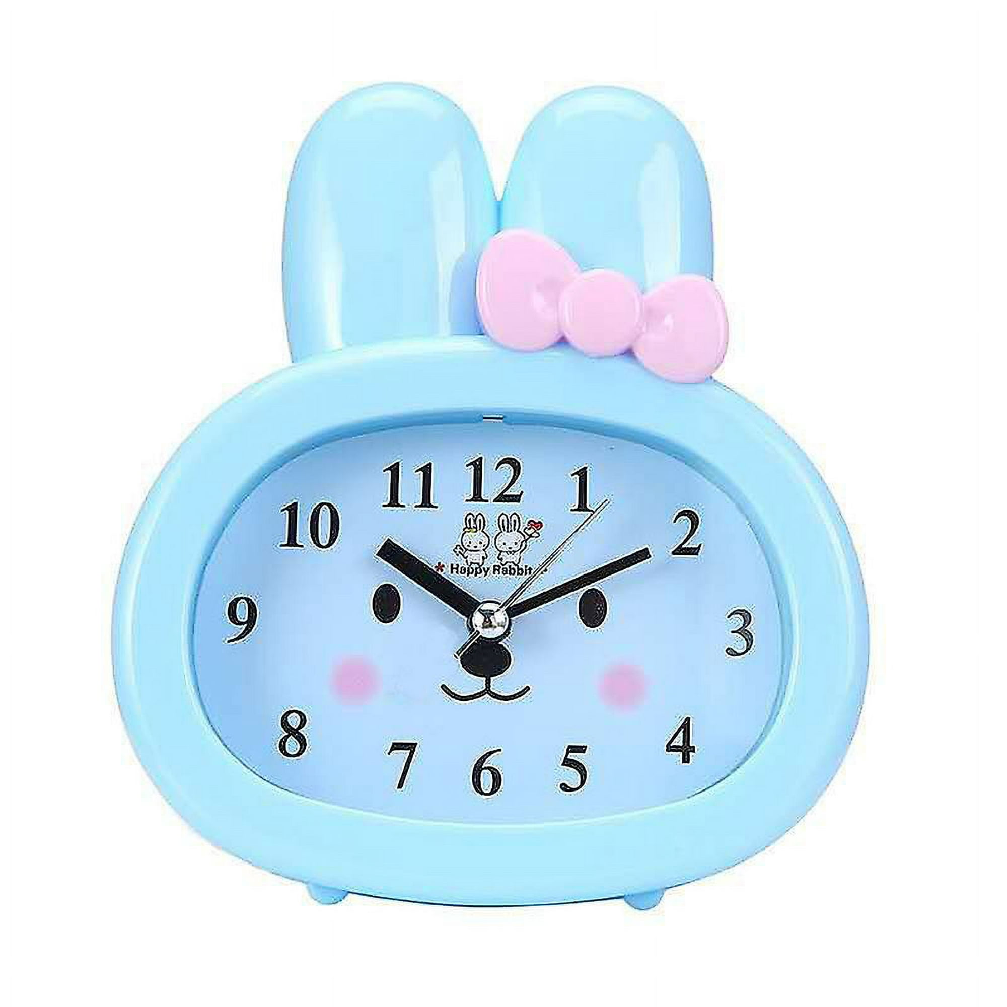 Reloj despertador pequeño creativo de 4 pulgadas, despertador despertador  para niños y estudiantes, reloj despertador silencioso de escritorio (color