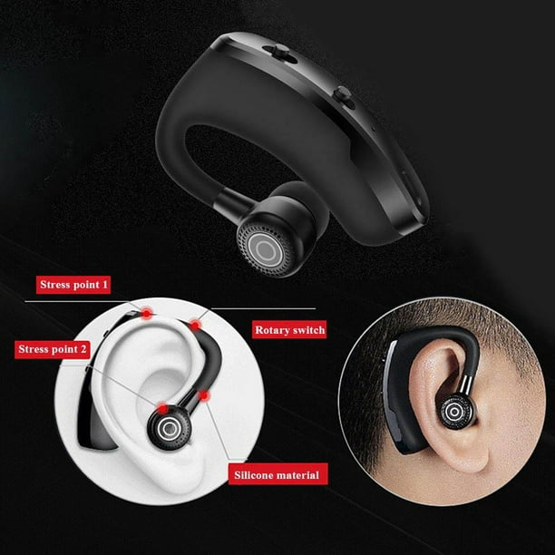 Auriculares Bluetooth - Auriculares inalámbricos con micrófono 90 días de  espera/110 horas de conversación, auriculares Bluetooth para teléfono