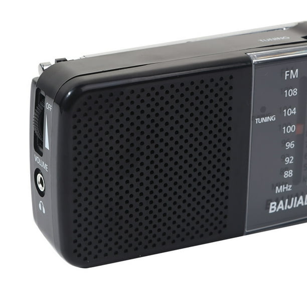 Radio de emergencia AM/FM Radio con pilas Altavoz receptor de bolsillo  portátil