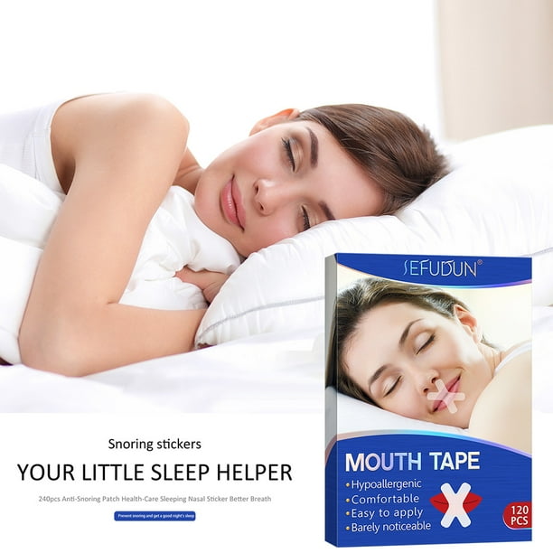 Parche Anti-Ronquidos 120 Uds. Parche antironquidos pegatina Nasal para  dormir tira de respiración de boca abierta Tmvgtek Cuidado Belleza