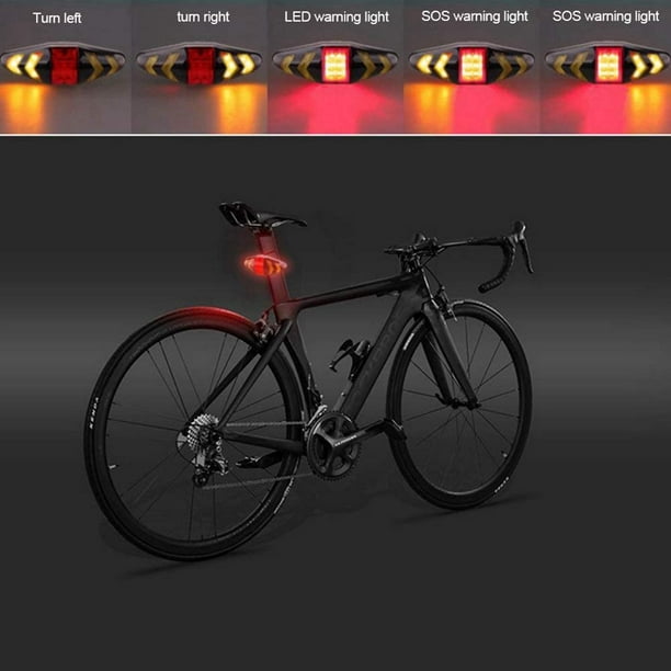 Luz intermitente de la bicicleta con control remoto inalámbrico