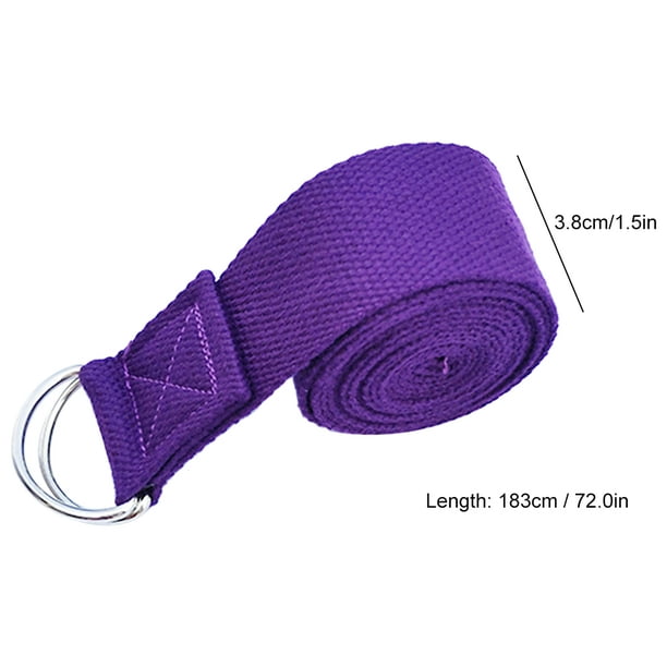 KUENG Correa De Yoga Accesorios Yoga Cinturón de Yoga para Ejercicio físico  Cinturón de Yoga Ajustable de algodón Correas y Cinturones de Yoga