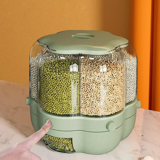 Dispensador de arroz cereal premium 10kg Nuevo Modelo Verde