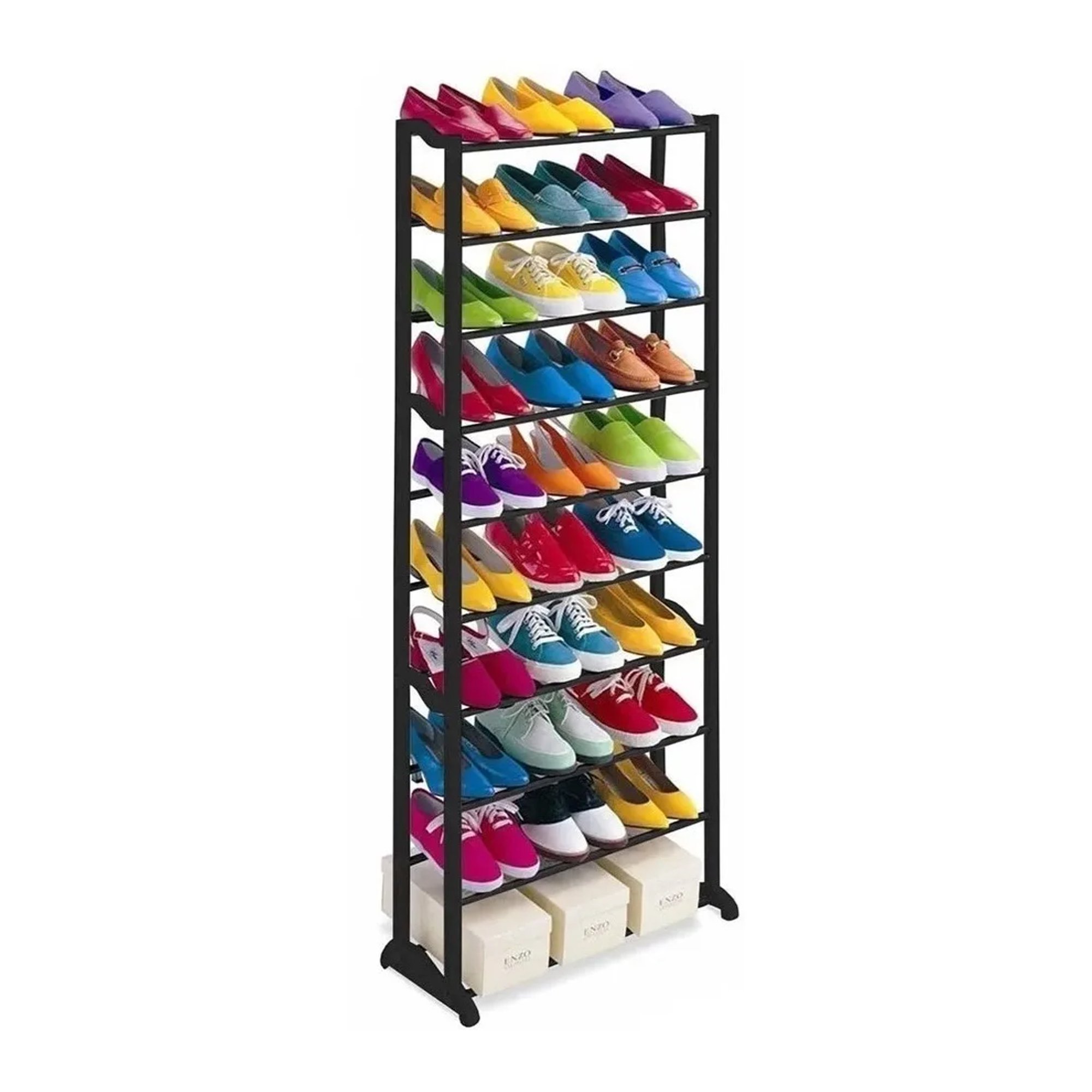 Rack Zapatera Organizador 7 Niveles Modular Torre De Zapatos