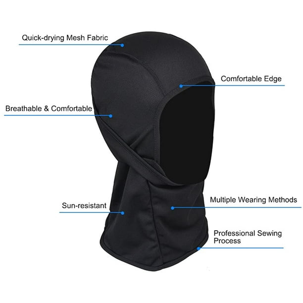  Máscara táctica pasamontañas para motocicleta de rostro  completo para hombres y mujeres de AIWOLV. Capucha pasamontañas elástica,  antihumedad, transpirable, a prueba de viento para actividades al aire  libre : Ropa, Zapatos
