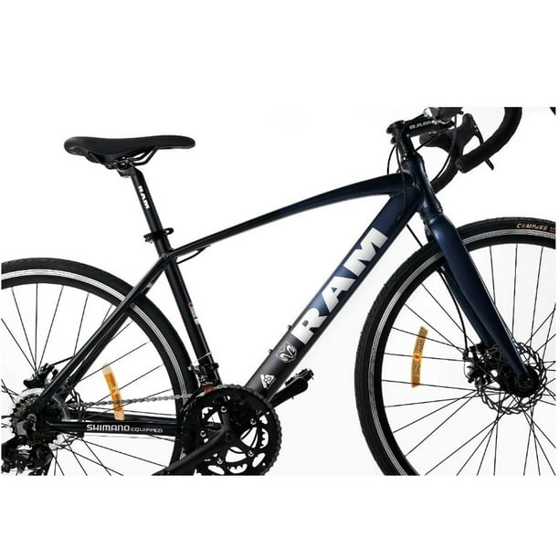 Bicicleta De Ruta De Gravel Asphalt Color Negro R700c 14v Disco 51 Cm  Shimano