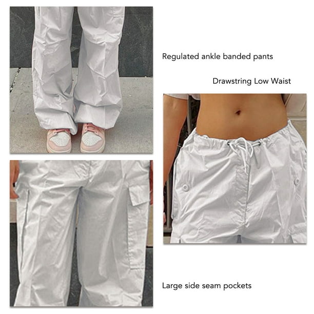 Pantalones sueltos para mujer pantalones deportivos suaves a la moda con  bandas en los tobillos 2 bo ANGGREK Otros