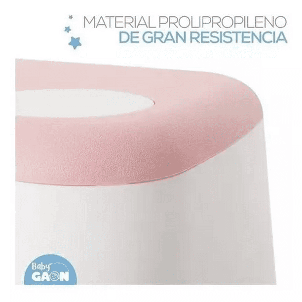 Banquito para Bebé Práctico con Escalón de Apoyo y Protecciones  Antiderrapantes de Color Rosa, Taburete Infantil Multiusos, Banco con  Escalón para Niños de Plástico Resistente Baby Gaon GN-MUC01