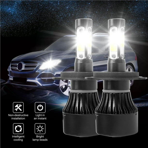 Speravity 1 par de bombillas LED universales para faros delanteros de coche  H4/H7/9005/9006 iluminación automotriz 72 W 9000LM 6500K blanco frío  Bombillas para automóviles Numero 5 Speravity VI008821-05