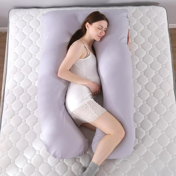 Almohada de apoyo para dormir para mujeres embarazadas Almohadas de  maternidad lavables en forma de U Tmvgtek Para estrenar