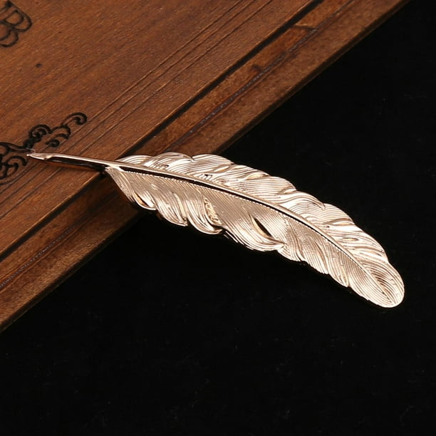 Big Feather Leaf Shape Broche Pin Bisutería Sunnimix Broche de la vendimia