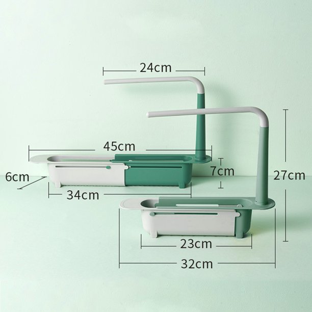 Soporte de fregadero telescópico, escurridor , bandeja de