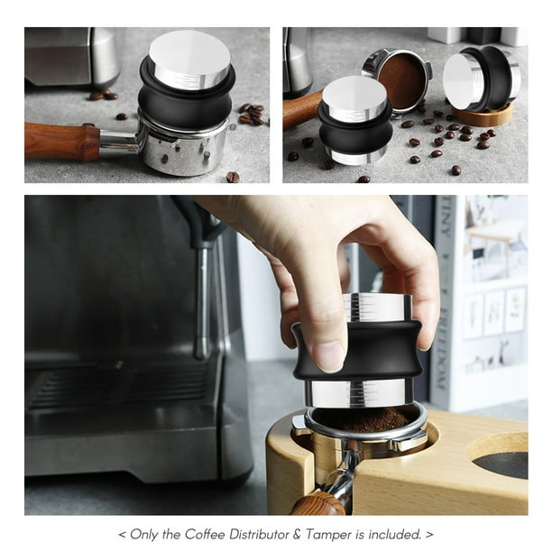 Tamper Y Distribuidor De Cafe Barista 58mm Acero Inox. 2en1