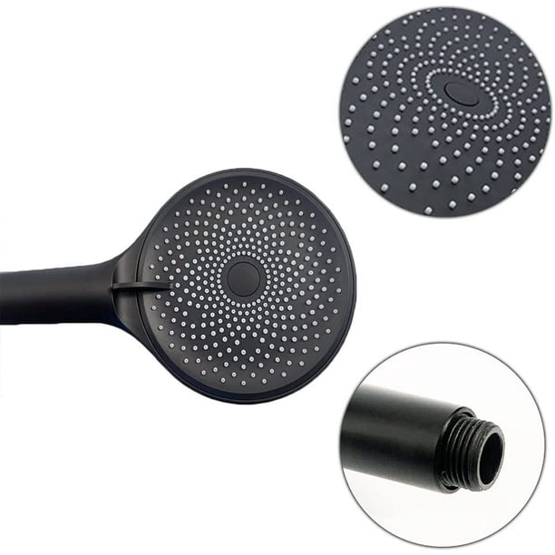 Alcachofa de ducha negra, cabezal de ducha premium, ducha de alta presión,  ducha de mano con ahorro brillar Electrónica