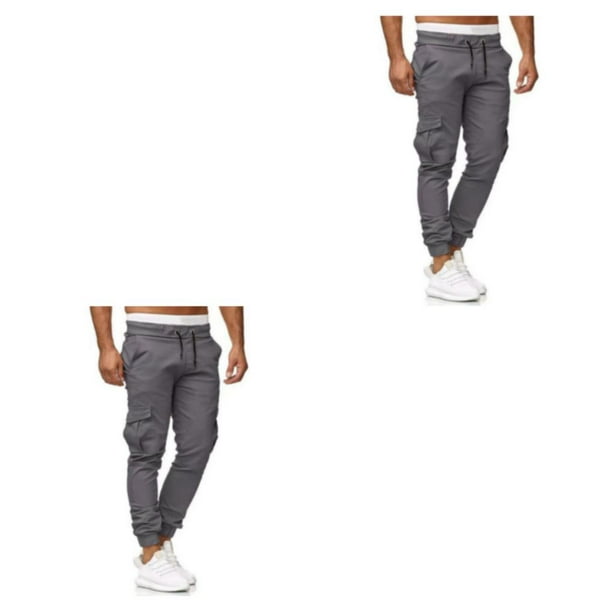 Guardurnaity Pantalones deportivos de algodón con bolsillos