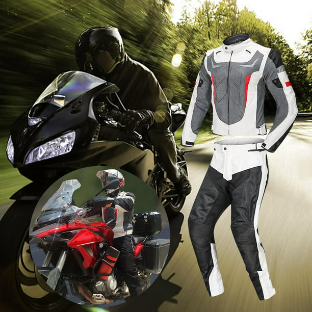 Chaqueta de motocicleta para hombre, abrigo impermeable para montar en moto,  pantalones a prueba de frío, ropa de armadura de equipo de protección para  las 4 estaciones - AliExpress