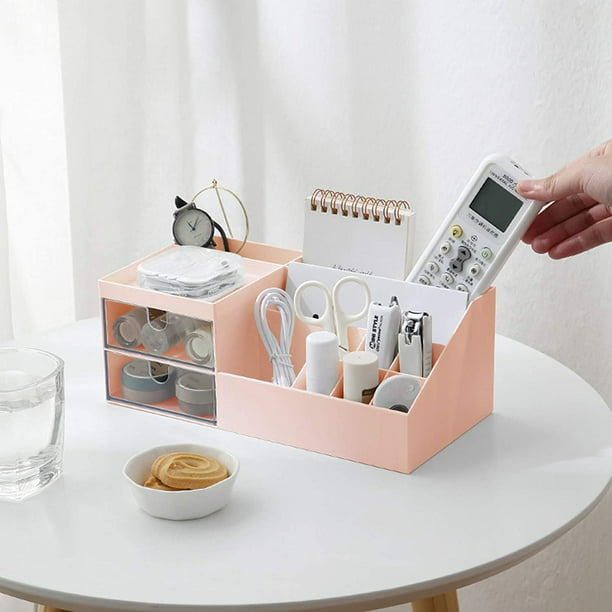 Caja de almacenamiento organizadora de maquillaje, organizador pequeño de  tocador cosmético para el cuidado de la piel, cremas, pintalabios, tónicos  y lociones Adepaton CZMR-ZC210