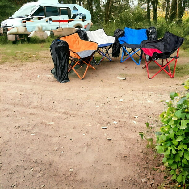 Playera Silla de Playa Plegable Camping Portatil Con Portavasos Para  Acampar NEW