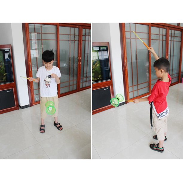 Diabolo Yoyo Pro - Yoyo chino de triple rodamiento paquete de 2, juguete  chino Yoyo Diabolo de 5 pulgadas para adultos y niños, Yoyo grande Diabolo