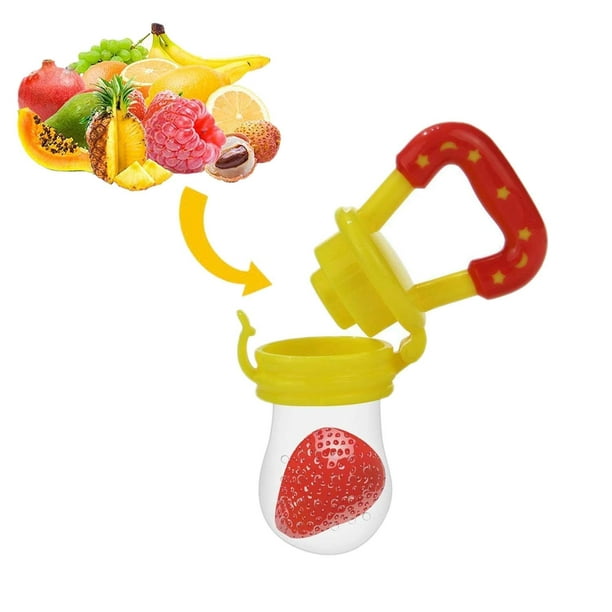 Chupete de frutas para bebés - Chupete de alimentos frescos Reemplazo del chupete  de silicona para bebés - Chupete de goma para la boca de la dentición del bebé  para frutas y