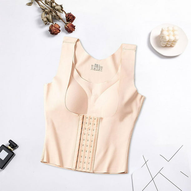 Shapewear - Camisetas sin mangas para mujer, con brasier integrado,  camisola blanca para mujer, faja moldeadora para mujer, control de abdomen