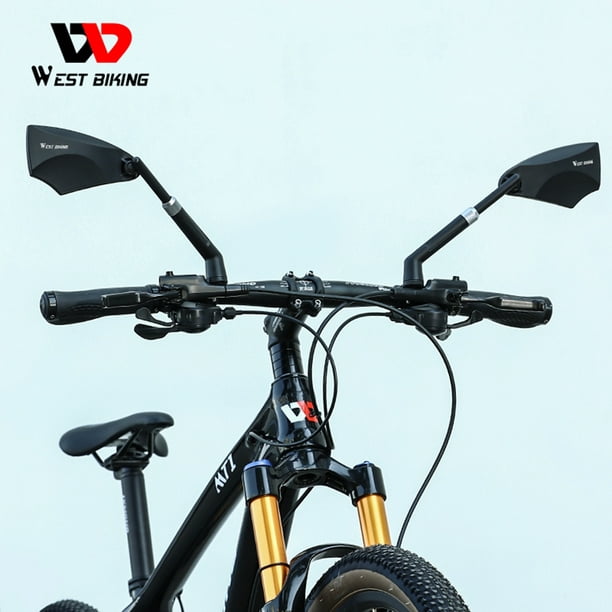 Espejo Retrovisor Bicicleta WEST BIKING Bicicleta Manillar Ajustable MTB  Bicicleta Espejo Retrovisor (Corto)