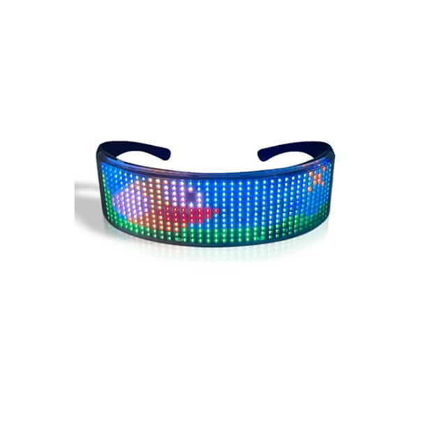 Guardurnaity Gafas LED, luz portátil luminosa, barra de música
