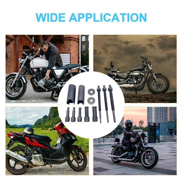 Scienceny 10 uds/1 Juego de extractor de rodamientos internos, extractor de  rodamientos de motocicleta de alto rendimiento, práctico Kit de extracción  de Accesorios para motos Scienceny VI004456-00